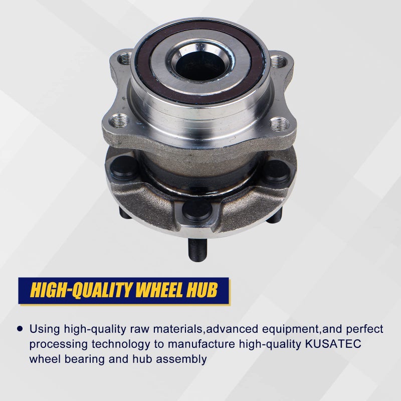 KUSATEC 512401 Rear Wheel Bearing and Hub Assembly Compatible with Scion FR-S, Subaru BRZ, Subaru Forester/Legacy/Outback/WRX, 5 Lug - Image 3